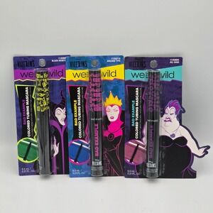 Wet n Wild Disney Villains Bad Example Colored Tubing Mascara - 3 Colors New
